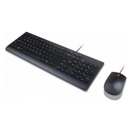 Lenovo Essential Wired Combo Set Mouse e Tastiera Usb Italiano Nero