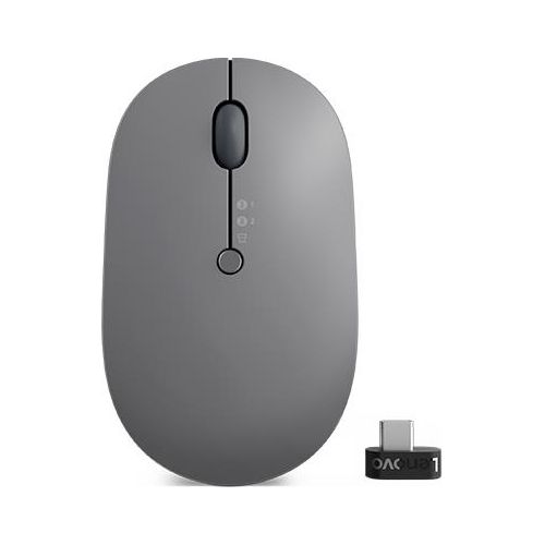 Lenovo Go Wireless Multi Device Mouse Ambidestro Rf Wireless Bluetooth Usb Type-a Ottico 2400 Dpi