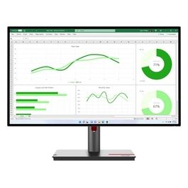 Monitor ThinkVision P27q-30 27" 2K QHD 2560 x 1440 IPS 16:9 WLED 4ms (GtG) 60Hz HDMI 2.0  DP 1.4  DP out USB Hu