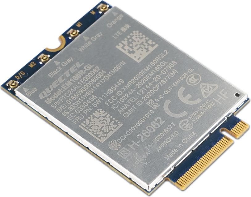 Lenovo ThinkPad Quectel EM160R-GL 4G LTE-A Cat 16 M.2 WWAN Module for X1 2-in-1 Gen 9-P16s Gen 3