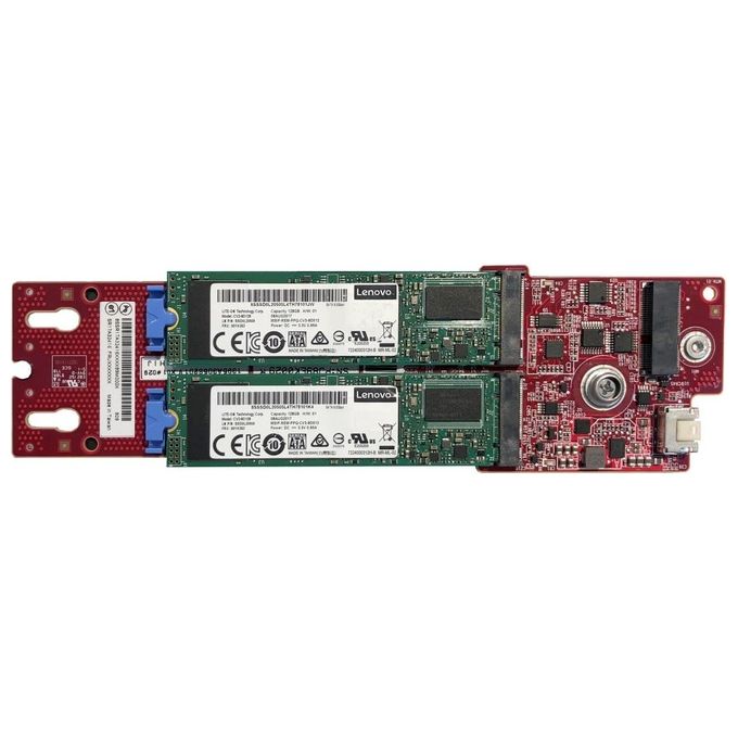 Lenovo ThinkSystem M.2 SATA-x4 NVMe Kit di Abilitazione a 2 Alloggiamenti