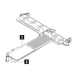 Lenovo ThinkSystem SR630 V2/SR645 x16/x16 Pcie G4 Riser1 lplp Option Kit