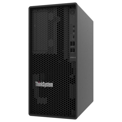 Lenovo ThinkSystem ST50 V2 7D8J Server tower 5U 1 Via 1 x Xeon E-2324G / 3.1 GHz RAM 16Gb Ssd 2x960Gb UHD Graphics P750 GigE