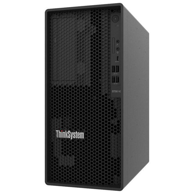 Lenovo ThinkSystem ST50 V2 7D8J Server tower 5U 1 Via 1 x Xeon E-2324G - 3.1 GHz RAM 16Gb Ssd 2x960Gb UHD Graphics P750 GigE