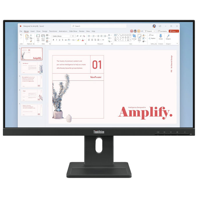 Lenovo Thinkvision E24-40 64BAMAT1EU Monitor PC 23,8" Full HD IPS (Nero)