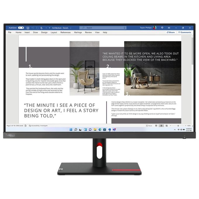 Image of Lenovo ThinkVision S27i-30 LED Display 27'' 1920x1080 Pixel Full HD Grigio