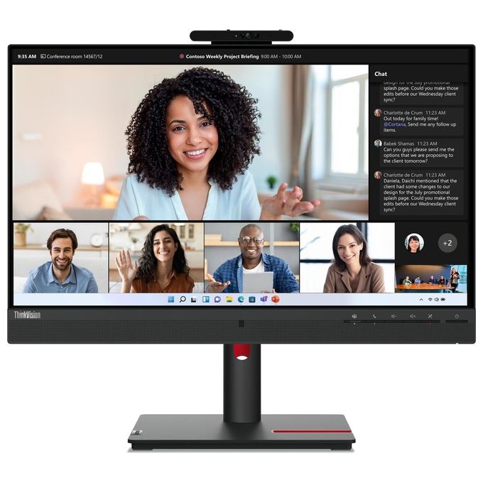 Image of Lenovo ThinkVision T24mv-30 LED Display 23.8'' 1920x1080 Pixel Full HD Nero