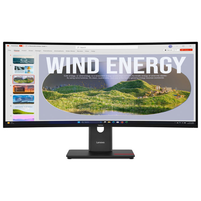 Lenovo Thinkvision T34WD-40 Monitor PC 34" Quad HD (Nero)