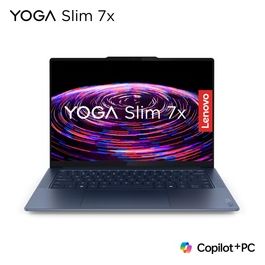 Yoga Slim 7x Copilot PC il primo Next Gen AI PC. Notebook 14.5 pollici OLED Touch Qualcomm Snapdragon X Elite 16GB 1TB Cosmic Blue Windows 11 Home 64 Bit