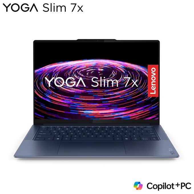 Image of Lenovo Yoga Slim 7x Copilot PC il primo Next Gen AI PC. Notebook 14.5 pollici OLED Touch Qualcomm Snapdragon X Elite 16GB 1TB Cosmic Blue Windows 11 Home 64 Bit