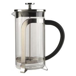 Caffettiera 1 Litro 8 Tazze Vetro/Acciaio Inox