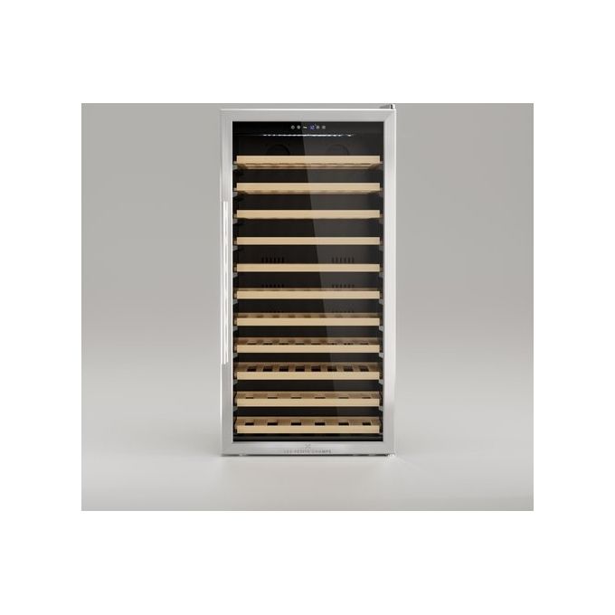 Les Petits Champs CAVC84 Cantinetta Vino a libera installazione 84 bottiglie Classe energatica G con Compressore una zona 5-18C 121,5 cm Acciaio