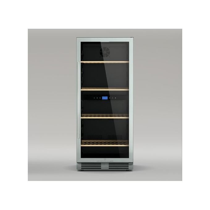 Les Petits Champs CAVCED149 Cantinetta Vino da Incasso 149 bottiglie Classe energetica G Dual zone con Compressore due zone entrambe 5-20C 140 cm Acciaio