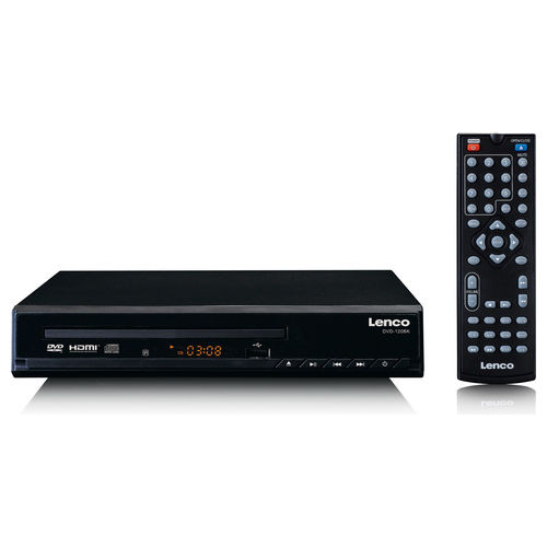 DVD120BK Lettore DVD portatile con HDMI e USB supporto MP3 JPEG AVI risoluzione 1024x768 colore Nero