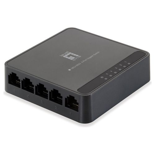 Level One GEU-0522 Switch di Rete 5-Porte Gigabit Ethernet 10/100/1000 Nero
