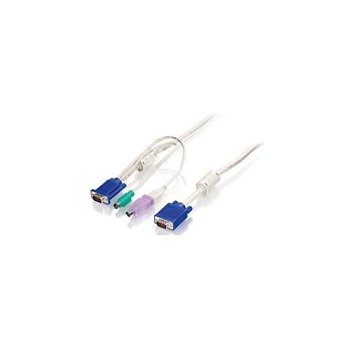 LevelOne ACC-2103 Cavo per Tastiera/Video e Mouse Bianco 5mt