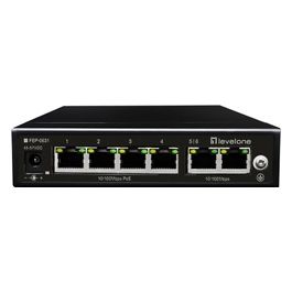 LevelOne FEP-0631 Switch di Rete Fast Ethernet 10/100 Supporto Power over Ethernet Nero