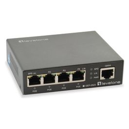 LevelOne GEP-0523 Switch di Rete Gigabit Ethernet 10/100/1000 Nero Supporto Power Over Ethernet