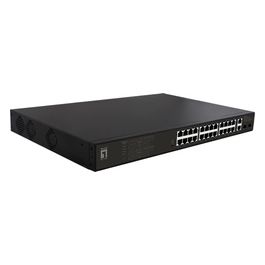 LevelOne GEP-2821 Switch di Rete Non gestito Gigabit Ethernet 10/100/1000 Supporto Power over Ethernet 1U Nero