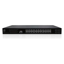 LevelOne GEP-2861 Switch di Rete Gestito L2 Gigabit Ethernet 10/100/1000 Supporto Power Over Ethernet 1U Nero