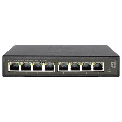 LevelOne GES-2108 Switch di Rete Gestito L2 Gigabit Ethernet 10/100/1000 Nero