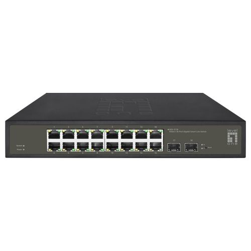 LevelOne GES-2118 Switch di Rete Gestito L2 Gigabit Ethernet 10/100/1000 Nero