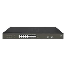 LevelOne GES-2118P Switch di Rete Gestito L2 Gigabit Ethernet 10/100/1000 Supporto Power over Ethernet Nero