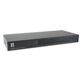 LevelOne KVM-3216 Switch per Keyboard-Video-Mouse Montaggio Rack Nero