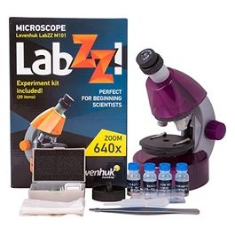 LabZZ M101 Amethyst Microscopio per Ragazzi con Kit per Esperimenti