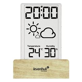 Termoigrometro Digitale Wireless Wezzer Base L60 con Orologio e Funzione di Previsione del Meteo