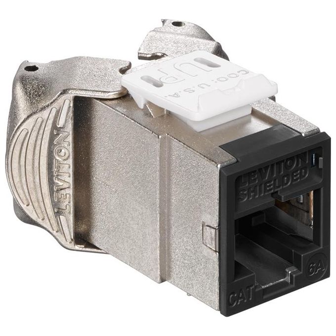 Leviton Connettore Cat.6a Schermato Nero