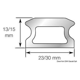 Lewmar Rotaia forata 1 1526 mm 