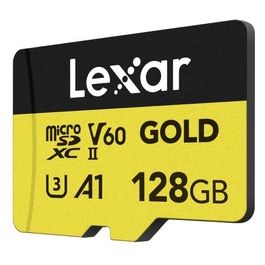 Lexar LMSGOLD128G MicroSDXC Gold Series UHS-II 128GB V60