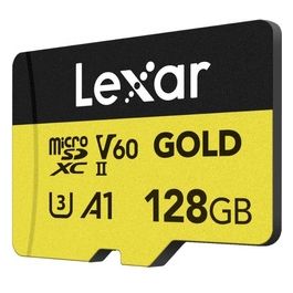 Lexar LMSGOLD128G MicroSDXC Gold Series UHS-II 128GB V60