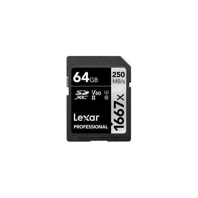 Lexar SDXC 64Gb Memoria Flash Classe 10 UHS-II
