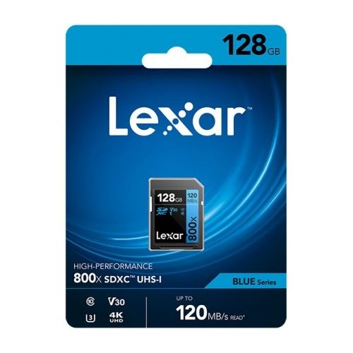 Lexar SDXC High-Performance 128Gb 800x UHS-I serie BLUE