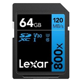 Lexar SDXC High-Performance 64GB 800x UHS-I serie BLUE