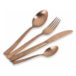 Lexington Set Posate 24 Pz Copper Opaco
