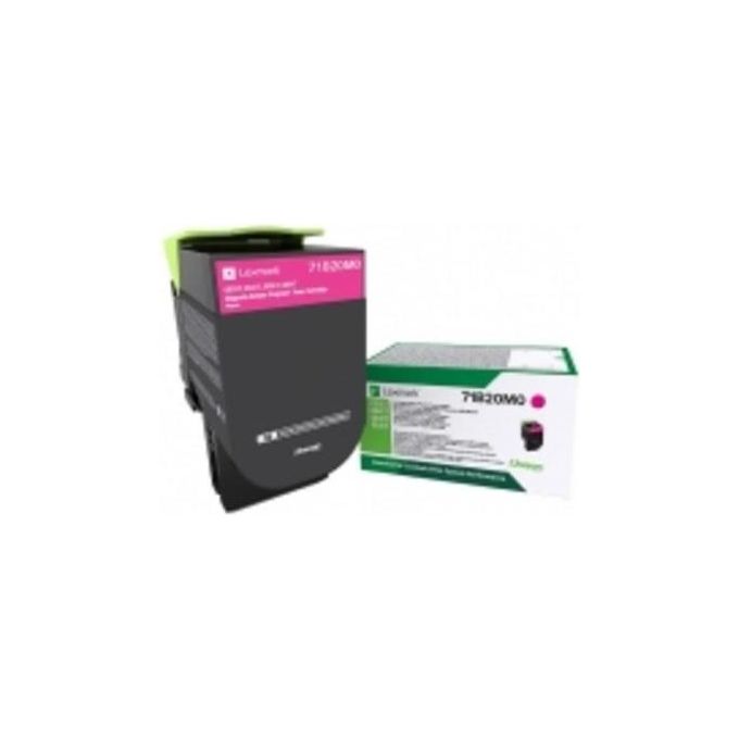 Lexmark 71B20M0 Toner Originale Magenta Resa 2300 Pagine compatibile con CS317dn CS417dn CS517de CX317dn CX417de CX517de colore Magenta