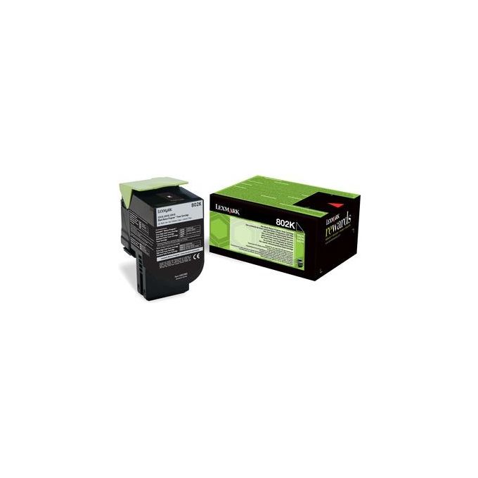 Lexmark 80C20K0 Toner Originale per Stampanti Laser Resa 1000 Pagine colore Nero