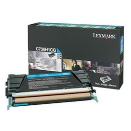 Lexmark Toner ciano c736 x736 x738 return 10000 pg