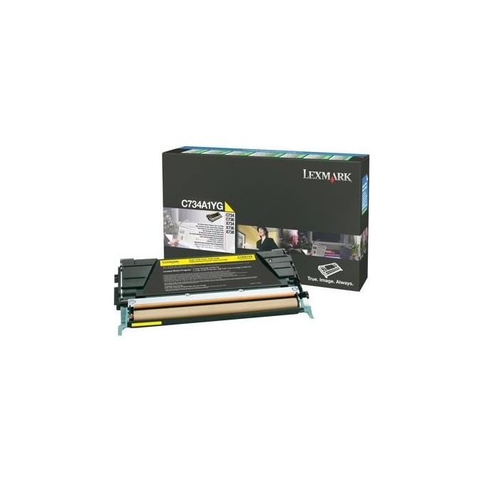 Lexmark toner giallo c734 c736 x734 x736 x738 6k return program