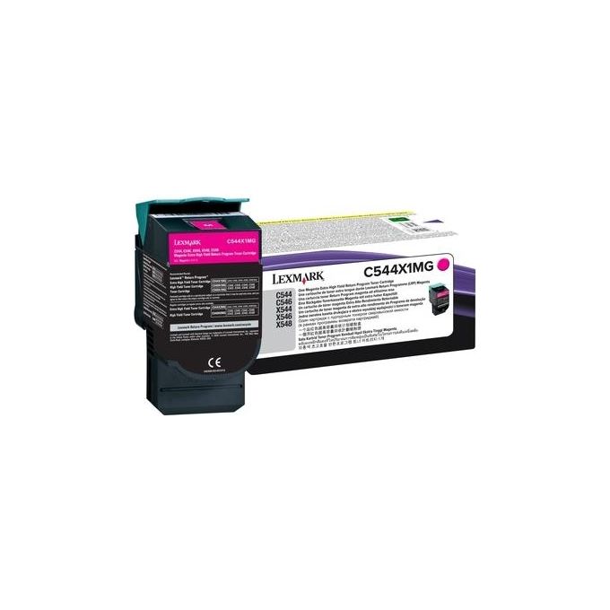 Lexmark Toner magenta altissima resa c544 x544 4k return program