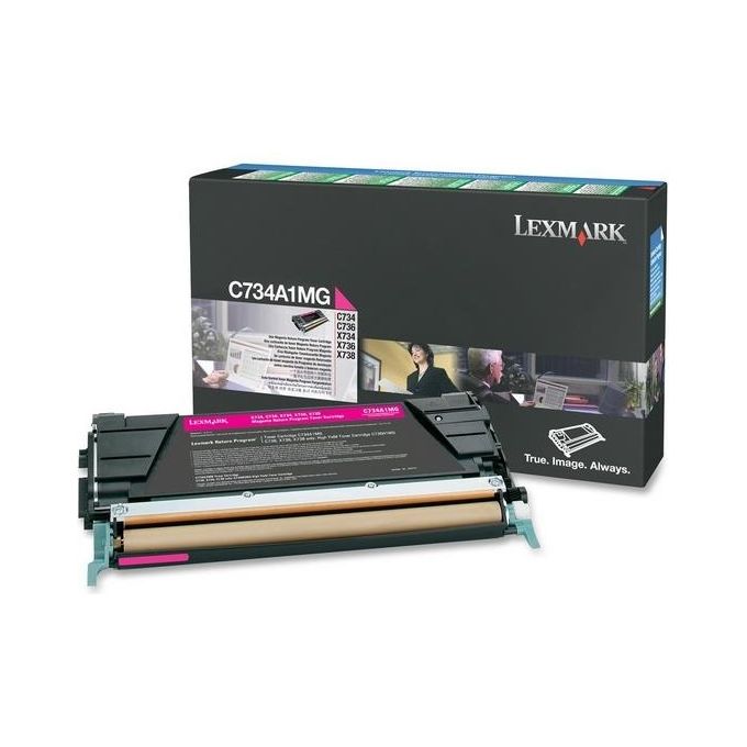 Lexmark Toner magenta c734 c736 x734 x736 x738 6k return program