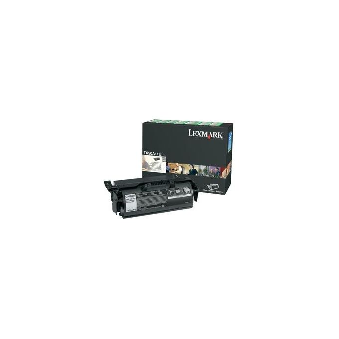 Lexmark T650A11E Cartuccia Toner Nero Originale 7000 pagine per Stampa Laser compatibile con T650 T652 T654 colore Nero