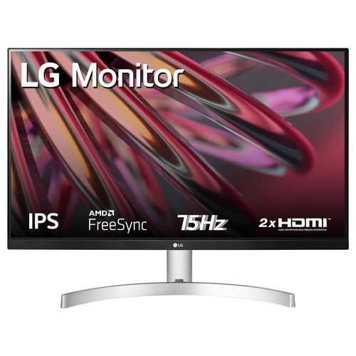 LG Monitor 24'' LED IPS 24MK600M-W 1920 x 1080 Full HD LED IPS, 1920x1080, 5ms, AMD FreeSync 75Hz, Multitasking, VGA, HDMI, Borderless, Flicker Safe,