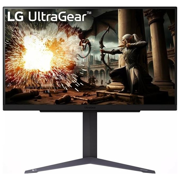 Image of LG 27GS75Q UltraGear Gaming Monitor 27'' QHD IPS HDR 10 2560x1440 1ms (GtG) G-Sync Compatible AMD FreeSync Premium 200Hz HDMI 2.0 (HDCP 2.2) Display Port 1.4 AUX Flicker Safe Nero
