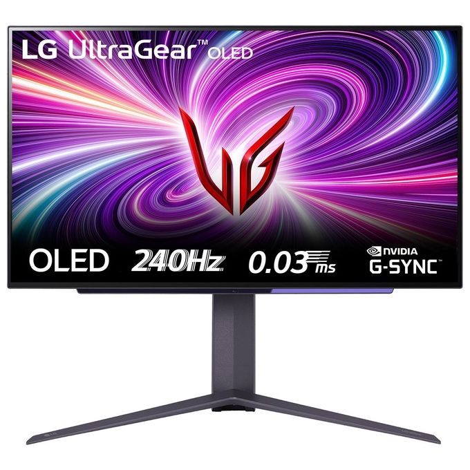 Image of LG 27GS95QE UltraGear Gaming Monitor 27'' QHD OLED HDR True nero, 2560x1440, 0.03ms, G-Sync Compatible, AMD FreeSync Premium 240Hz, HDMI 2.1 VRR (HDCP 2.3), Display Port 1.4, Flicker Safe, Nero