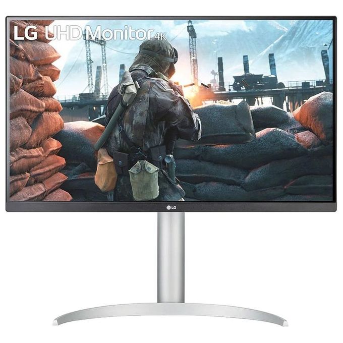 LG 27UP650P Monitor 27'' UltraHD 4K LED IPS HDR 400, 3840x2160, 5ms, AMD FreeSync 60Hz, HDMI 2.0 (HDCP 2.2), Display Port 1.4, AUX, Stand Pivot, Flicker Safe, Bianco