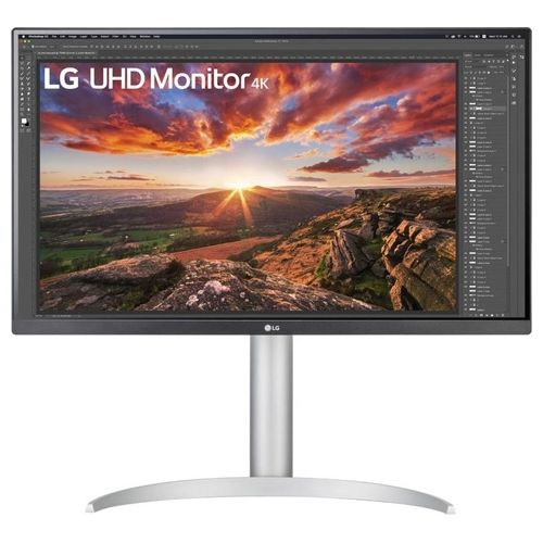 LG Monitor 27"  27UP850 UltraHD 4K LED IPS HDR 400, 3840x2160, AMD FreeSync 60Hz, HDMI 2.0 (HDCP 2.2), Display Port 1.4, USB-C, USB 3.0, Audio Stereo 10W, AUX, Stand Pivot, Flicker Safe, Bianco